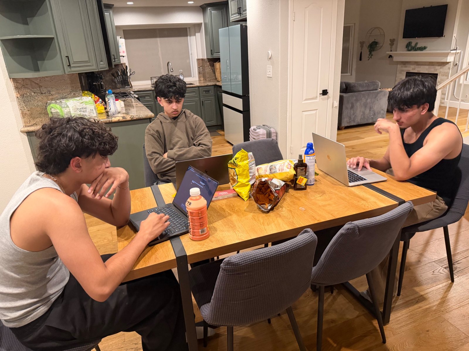 Founder Offsite participants building together around a table